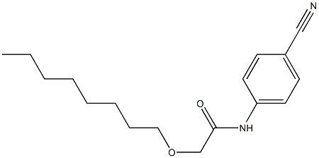 N-(4-cyanophenyl)-2-(octyloxy)acetamide Structure