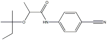 N-(4-cyanophenyl)-2-[(2-methylbutan-2-yl)oxy]propanamide 구조식 이미지