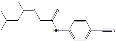 N-(4-cyanophenyl)-2-[(4-methylpentan-2-yl)oxy]acetamide Structure