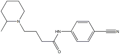 N-(4-cyanophenyl)-4-(2-methylpiperidin-1-yl)butanamide 구조식 이미지
