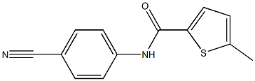 N-(4-cyanophenyl)-5-methylthiophene-2-carboxamide 구조식 이미지