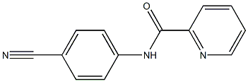 N-(4-cyanophenyl)pyridine-2-carboxamide 구조식 이미지