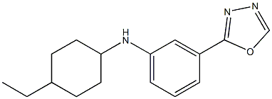 N-(4-ethylcyclohexyl)-3-(1,3,4-oxadiazol-2-yl)aniline 구조식 이미지