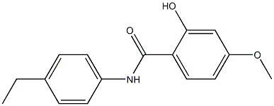 N-(4-ethylphenyl)-2-hydroxy-4-methoxybenzamide 구조식 이미지