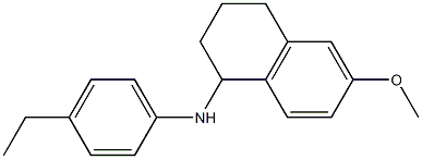 N-(4-ethylphenyl)-6-methoxy-1,2,3,4-tetrahydronaphthalen-1-amine 구조식 이미지