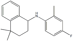 N-(4-fluoro-2-methylphenyl)-4,4-dimethyl-1,2,3,4-tetrahydronaphthalen-1-amine Structure