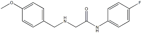 N-(4-fluorophenyl)-2-{[(4-methoxyphenyl)methyl]amino}acetamide 구조식 이미지