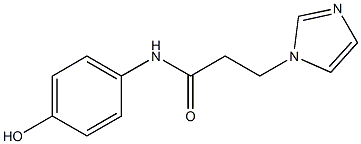 N-(4-hydroxyphenyl)-3-(1H-imidazol-1-yl)propanamide Structure