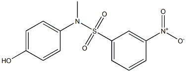 N-(4-hydroxyphenyl)-N-methyl-3-nitrobenzene-1-sulfonamide Structure