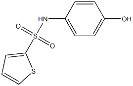 N-(4-hydroxyphenyl)thiophene-2-sulfonamide 구조식 이미지