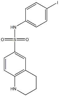 N-(4-iodophenyl)-1,2,3,4-tetrahydroquinoline-6-sulfonamide Structure