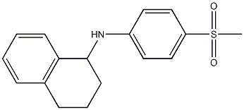 N-(4-methanesulfonylphenyl)-1,2,3,4-tetrahydronaphthalen-1-amine Structure