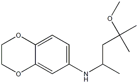 N-(4-methoxy-4-methylpentan-2-yl)-2,3-dihydro-1,4-benzodioxin-6-amine 구조식 이미지