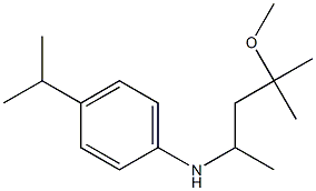 N-(4-methoxy-4-methylpentan-2-yl)-4-(propan-2-yl)aniline 구조식 이미지