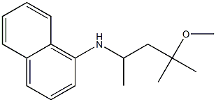 N-(4-methoxy-4-methylpentan-2-yl)naphthalen-1-amine Structure