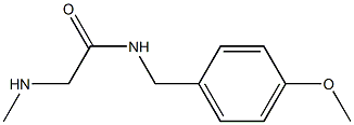 N-(4-methoxybenzyl)-2-(methylamino)acetamide 구조식 이미지