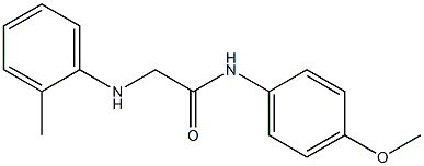 N-(4-methoxyphenyl)-2-[(2-methylphenyl)amino]acetamide Structure