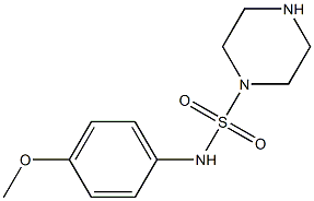 N-(4-methoxyphenyl)piperazine-1-sulfonamide 구조식 이미지