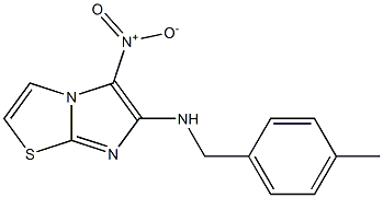N-(4-methylbenzyl)-5-nitroimidazo[2,1-b][1,3]thiazol-6-amine Structure