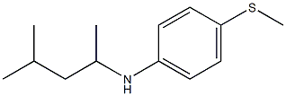 N-(4-methylpentan-2-yl)-4-(methylsulfanyl)aniline Structure