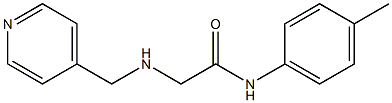N-(4-methylphenyl)-2-[(pyridin-4-ylmethyl)amino]acetamide Structure