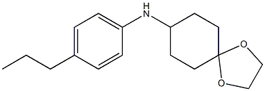 N-(4-propylphenyl)-1,4-dioxaspiro[4.5]decan-8-amine Structure