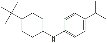 N-(4-tert-butylcyclohexyl)-4-(propan-2-yl)aniline Structure