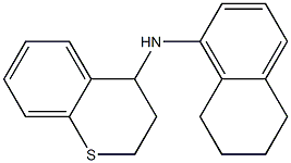 N-(5,6,7,8-tetrahydronaphthalen-1-yl)-3,4-dihydro-2H-1-benzothiopyran-4-amine Structure