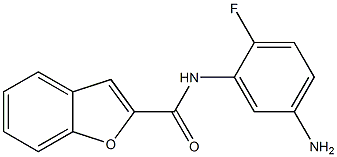 N-(5-amino-2-fluorophenyl)-1-benzofuran-2-carboxamide 구조식 이미지