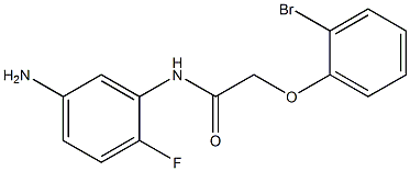 N-(5-amino-2-fluorophenyl)-2-(2-bromophenoxy)acetamide Structure