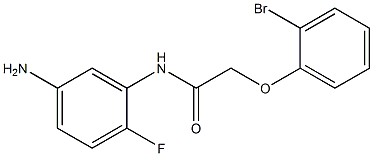 N-(5-amino-2-fluorophenyl)-2-(2-bromophenoxy)acetamide 구조식 이미지