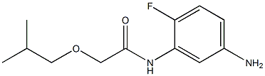 N-(5-amino-2-fluorophenyl)-2-(2-methylpropoxy)acetamide 구조식 이미지