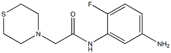 N-(5-amino-2-fluorophenyl)-2-(thiomorpholin-4-yl)acetamide Structure