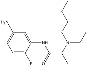 N-(5-amino-2-fluorophenyl)-2-[butyl(ethyl)amino]propanamide Structure
