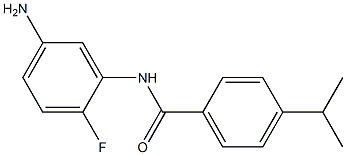 N-(5-amino-2-fluorophenyl)-4-(propan-2-yl)benzamide Structure