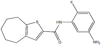 N-(5-amino-2-fluorophenyl)-4H,5H,6H,7H,8H-cyclohepta[b]thiophene-2-carboxamide Structure