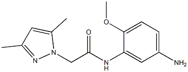 N-(5-amino-2-methoxyphenyl)-2-(3,5-dimethyl-1H-pyrazol-1-yl)acetamide 구조식 이미지