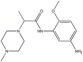 N-(5-amino-2-methoxyphenyl)-2-(4-methylpiperazin-1-yl)propanamide 구조식 이미지