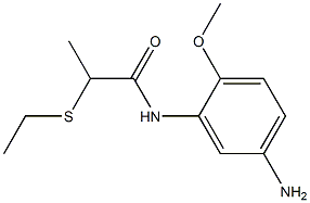 N-(5-amino-2-methoxyphenyl)-2-(ethylsulfanyl)propanamide Structure