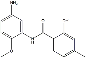 N-(5-amino-2-methoxyphenyl)-2-hydroxy-4-methylbenzamide 구조식 이미지