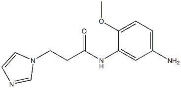 N-(5-amino-2-methoxyphenyl)-3-(1H-imidazol-1-yl)propanamide Structure