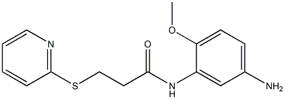 N-(5-amino-2-methoxyphenyl)-3-(pyridin-2-ylsulfanyl)propanamide Structure