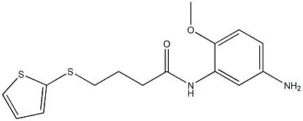 N-(5-amino-2-methoxyphenyl)-4-(thiophen-2-ylsulfanyl)butanamide Structure