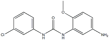 N-(5-amino-2-methoxyphenyl)-N'-(3-chlorophenyl)urea 구조식 이미지