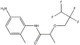 N-(5-amino-2-methylphenyl)-2-(2,2,3,3-tetrafluoropropoxy)propanamide 구조식 이미지