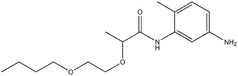 N-(5-amino-2-methylphenyl)-2-(2-butoxyethoxy)propanamide 구조식 이미지