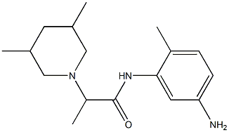 N-(5-amino-2-methylphenyl)-2-(3,5-dimethylpiperidin-1-yl)propanamide Structure