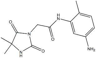 N-(5-amino-2-methylphenyl)-2-(4,4-dimethyl-2,5-dioxoimidazolidin-1-yl)acetamide 구조식 이미지