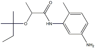 N-(5-amino-2-methylphenyl)-2-[(2-methylbutan-2-yl)oxy]propanamide 구조식 이미지