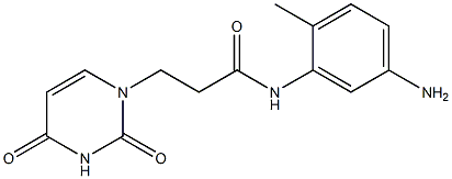 N-(5-amino-2-methylphenyl)-3-(2,4-dioxo-1,2,3,4-tetrahydropyrimidin-1-yl)propanamide Structure